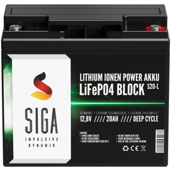 SIGA Lithium Batterie 20Ah 12,8V LiFePO4